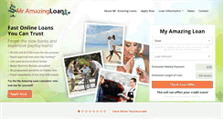 Desktop Screenshot of mramazingloans.com